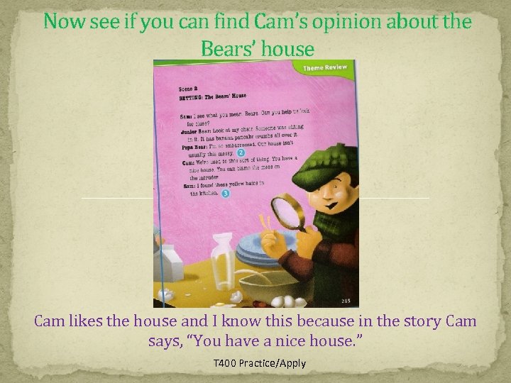 Now see if you can find Cam’s opinion about the Bears’ house Cam likes