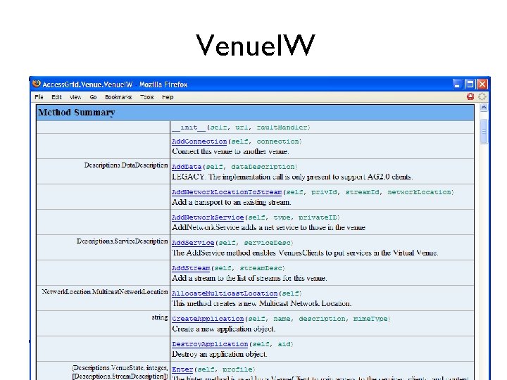 Venue. IW Access Grid Workshop – APAC ‘ 05 