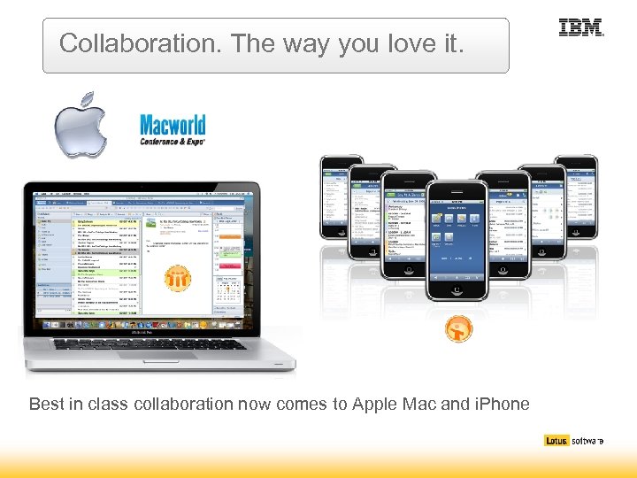 Collaboration. The way you love it. Best in class collaboration now comes to Apple