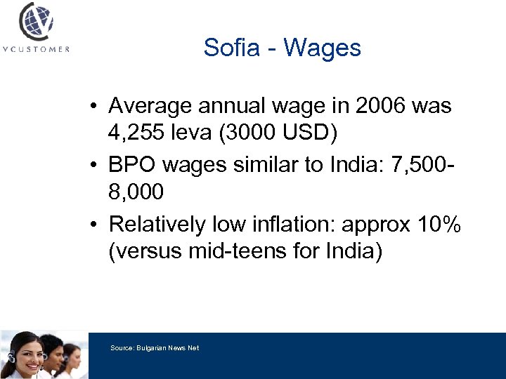 Sofia - Wages • Average annual wage in 2006 was 4, 255 leva (3000