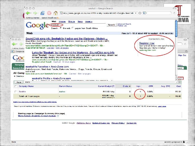 Collecting your search terms 
