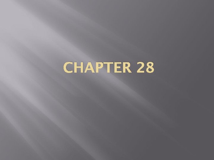 CHAPTER 28 