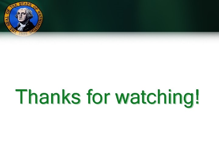 Thanks for watching! 