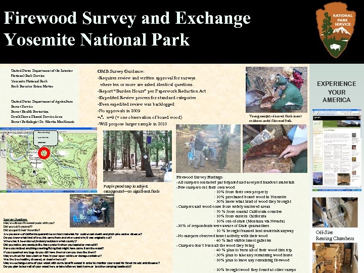 Firewood Survey and Exchange Yosemite National Park United States Department of the Interior National