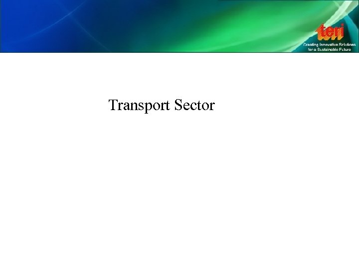 Transport Sector 