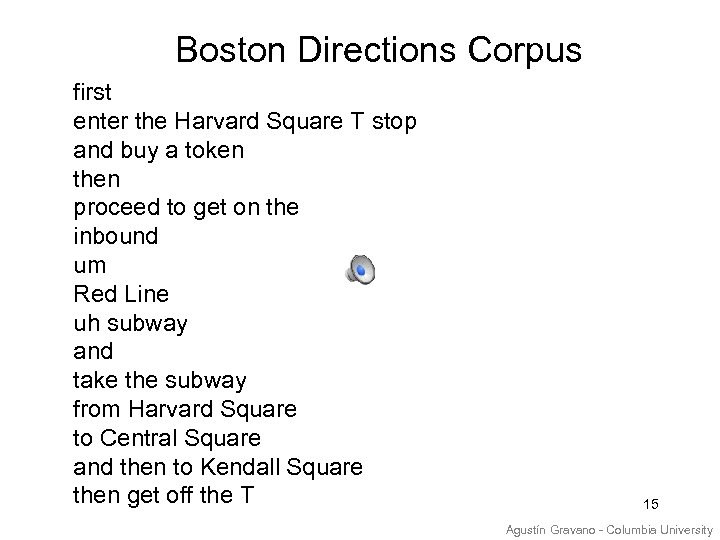 Boston Directions Corpus first enter the Harvard Square T stop and buy a token