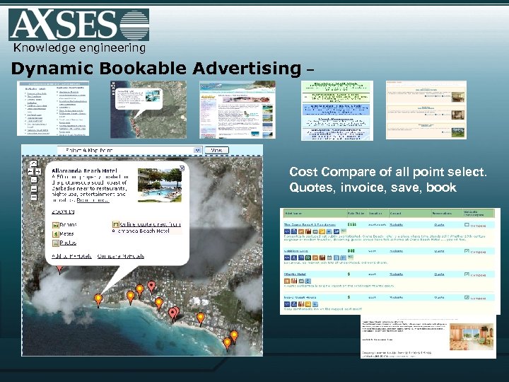 Knowledge engineering Dynamic Bookable Advertising – Cost Compare of all point select. Quotes, invoice,