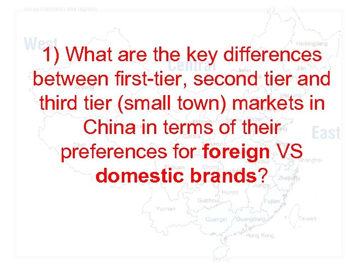 1) What are the key differences between first-tier, second tier and third tier (small