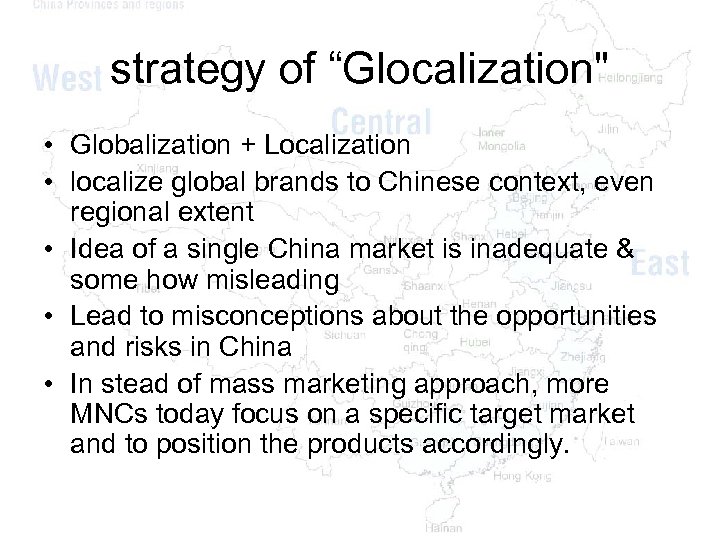 strategy of “Glocalization