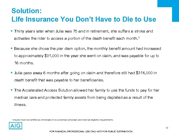 Solution: Life Insurance You Don’t Have to Die to Use § Thirty years later