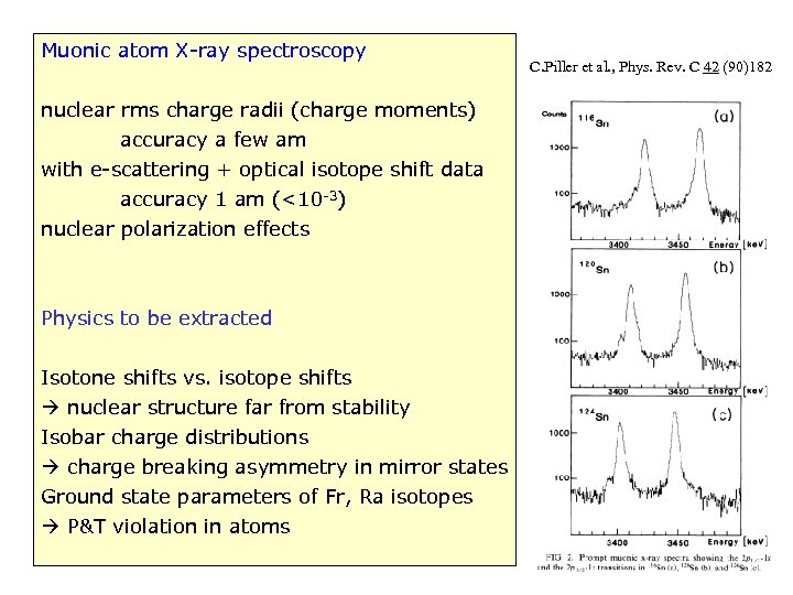Muonic atom X-ray spectroscopy nuclear rms charge radii (charge moments) accuracy a few am
