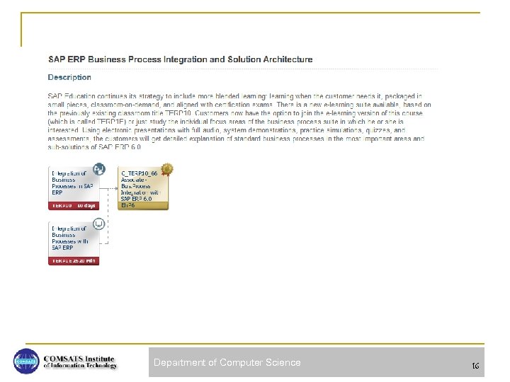 Department of Computer Science 16 