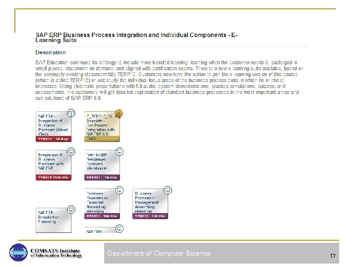 Department of Computer Science 17 