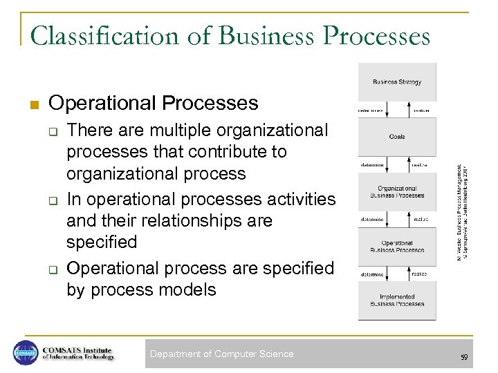 Classification of Business Processes n Operational Processes q q q There are multiple organizational