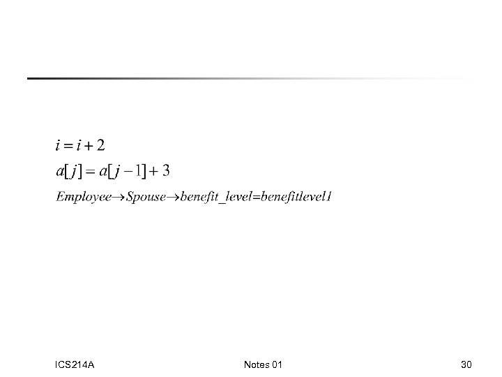 ICS 214 A Notes 01 30 