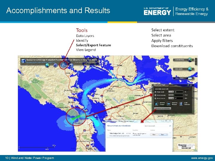 Accomplishments and Results 10 | Wind and Water Power Program eere. energy. gov 