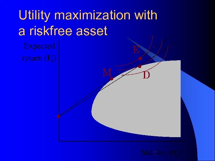 Utility maximization with a riskfree asset 