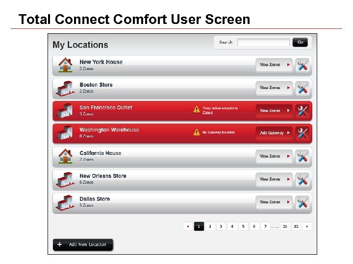 Total Connect Comfort User Screen 