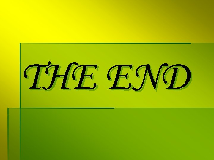 THE END 