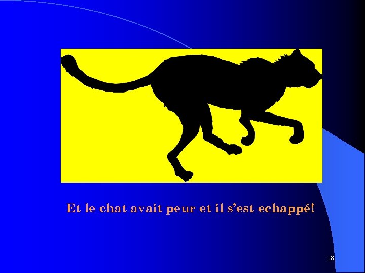 Et le chat avait peur et il s’est echappé! 18 
