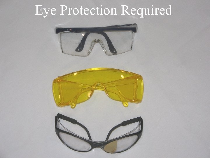 Eye Protection Required 