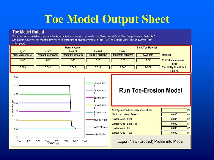 Toe Model Output Sheet 