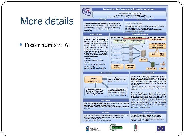 More details Poster number: 6 