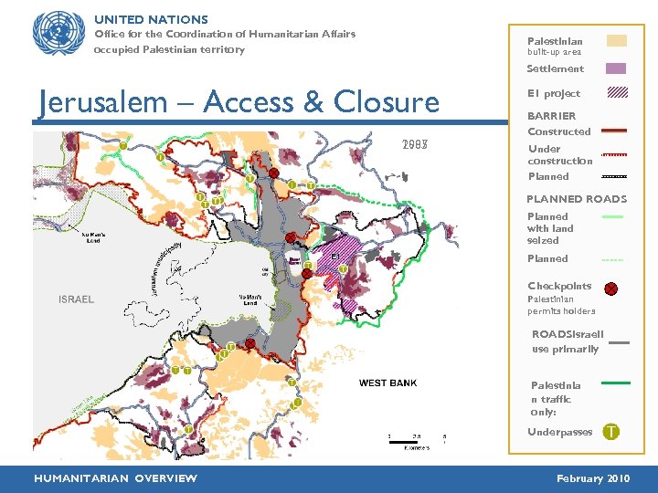 UNITED NATIONS Office for the Coordination of Humanitarian Affairs occupied Palestinian territory Palestinian built-up