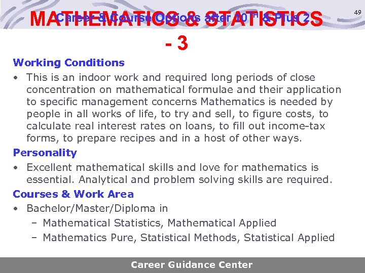MATHEMATICS & STATISTICS -3 Career & Course Options after 10 TH & Plus 2