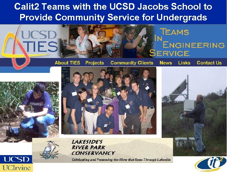 Calit 2 Teams with the UCSD Jacobs School to Provide Community Service for Undergrads