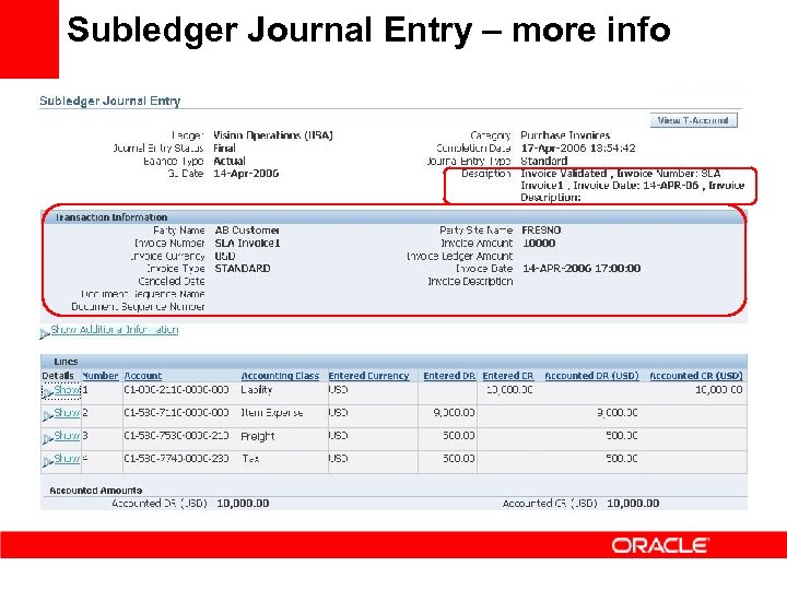 Subledger Journal Entry – more info 