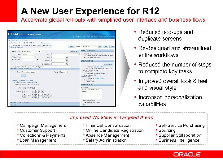 A New User Experience for R 12 Accelerate global roll-outs with simplified user interface