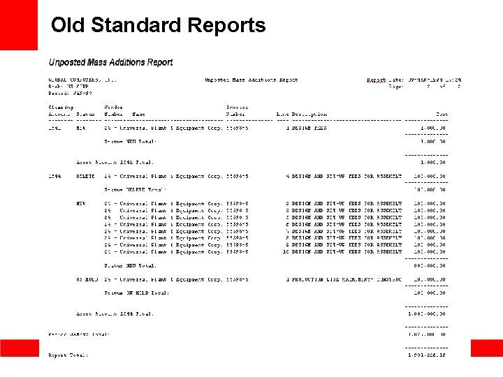 Old Standard Reports 