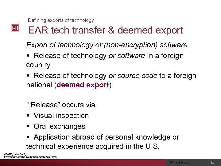 Defining exports of technology EAR tech transfer & deemed export Export of technology or