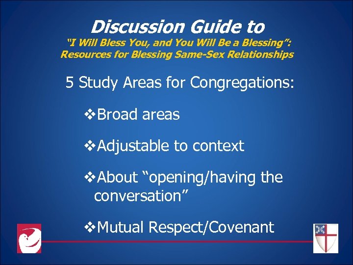 Discussion Guide to “I Will Bless You, and You Will Be a Blessing”: Resources