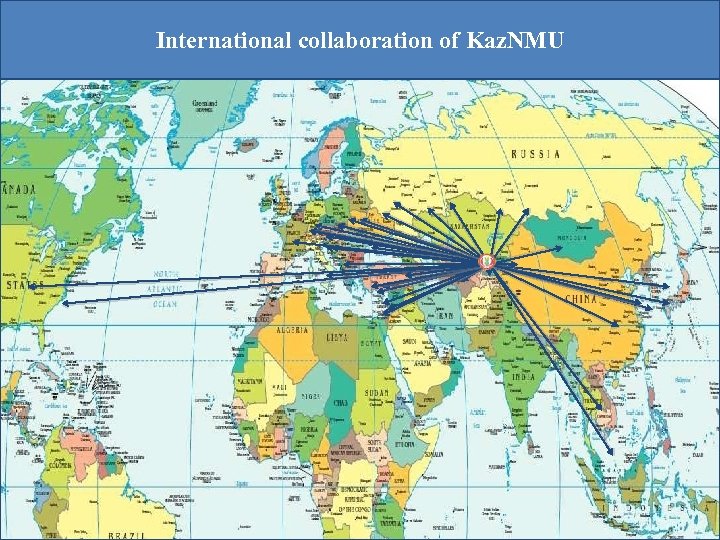 International collaboration of Kaz. NMU 