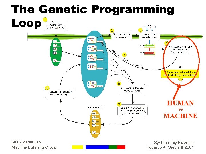 The Genetic Programming Loop HUMAN Vs MACHINE MIT - Media Lab Machine Listening Group
