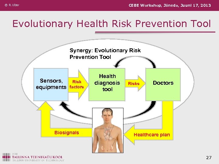 © R. Ubar CEBE Workshop, Jäneda, Juuni 17, 2013 Evolutionary Health Risk Prevention Tool