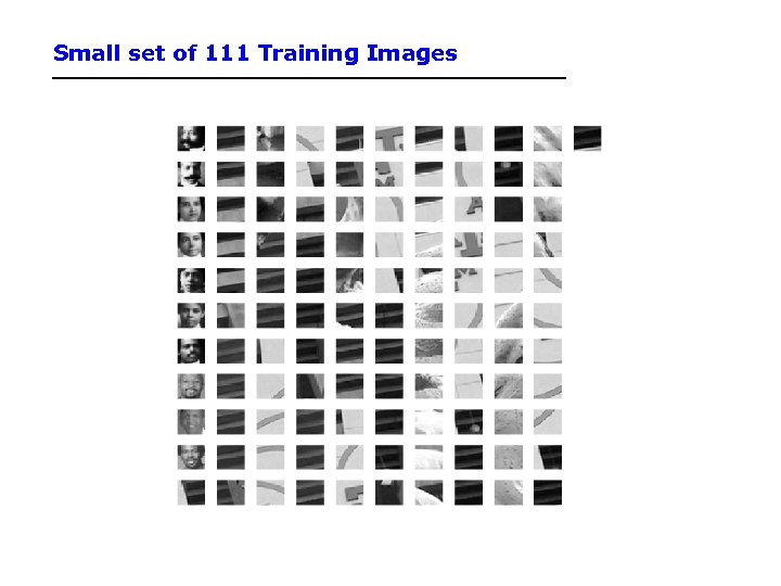 Small set of 111 Training Images 