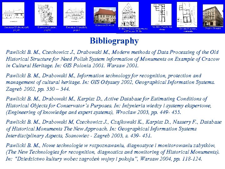Bibliography Pawlicki B. M. , Czechowicz J. , Drabowski M. , Modern methods of