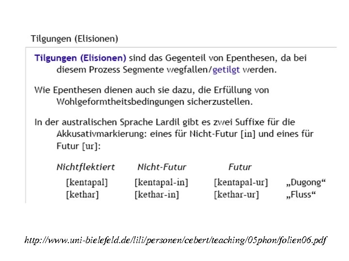 http: //www. uni-bielefeld. de/lili/personen/cebert/teaching/05 phon/folien 06. pdf 