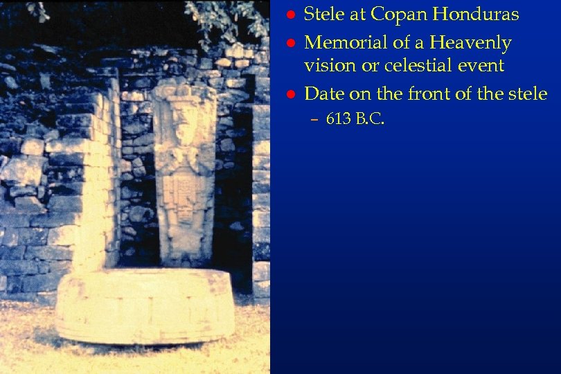 em 46 l l l Stele at Copan Honduras Memorial of a Heavenly vision