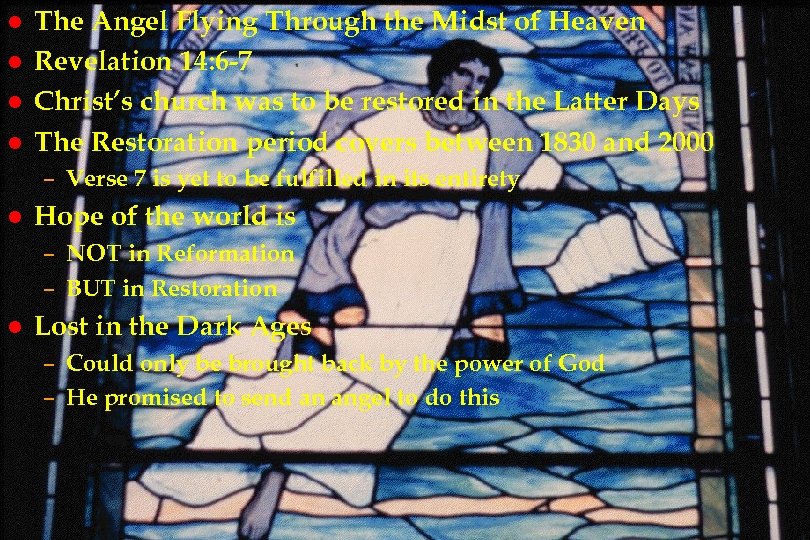 l l The Angel Flying Through the Midst of Heaven re 11 Revelation 14: