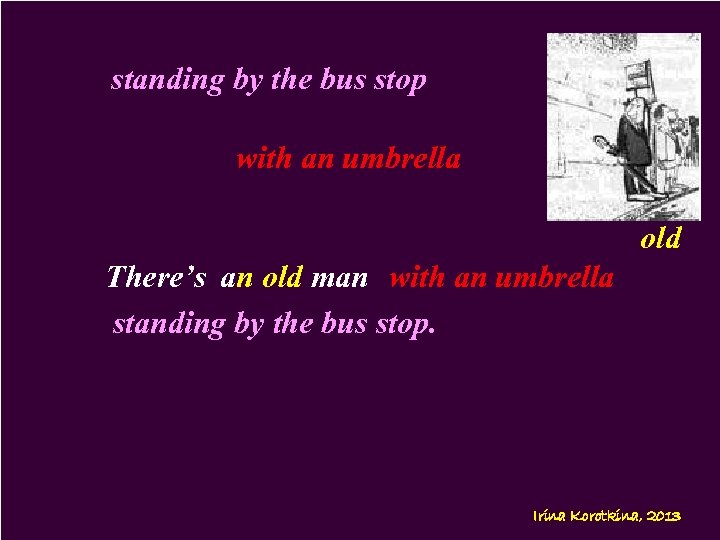 standing by the bus stop with an umbrella old with an by the bus