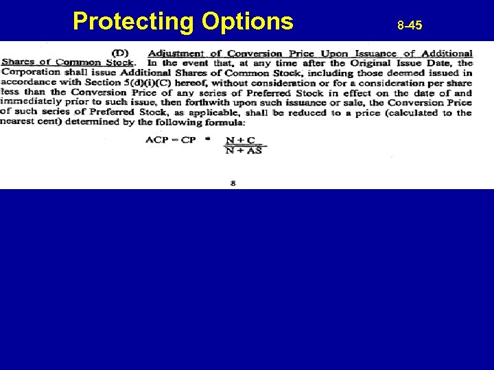 Protecting Options 8 -45 