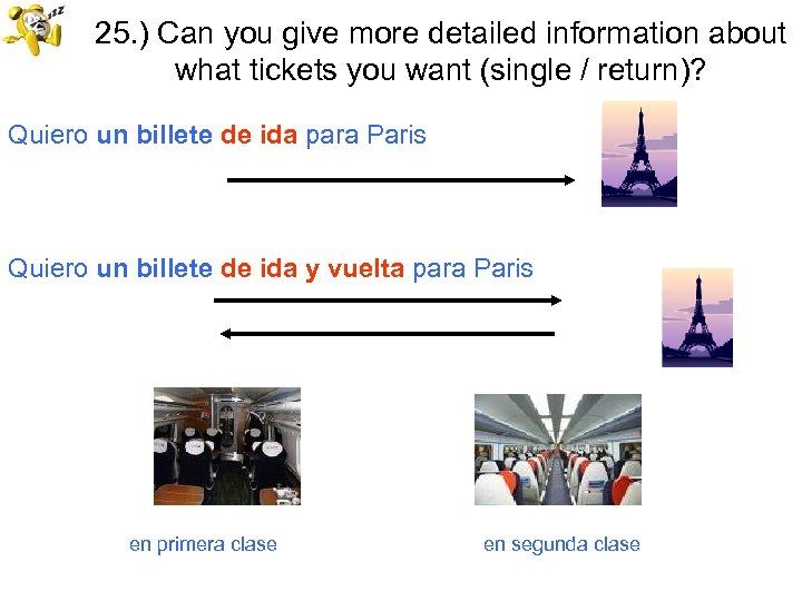 25. ) Can you give more detailed information about what tickets you want (single