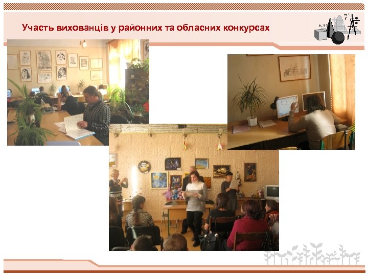 Участь вихованців у районних та обласних конкурсах 