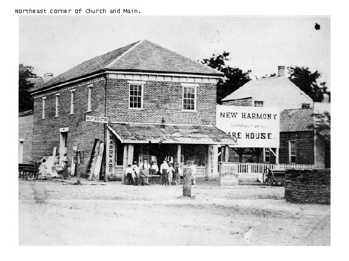 Northeast corner of Church and Main. 