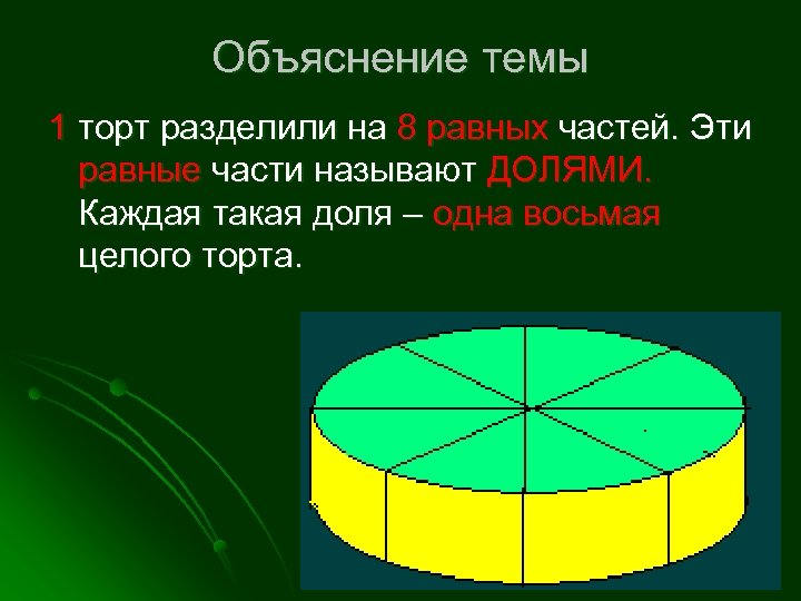 Обыкновенная дробь торт