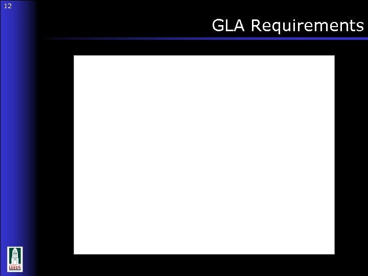 12 GLA Requirements 12 
